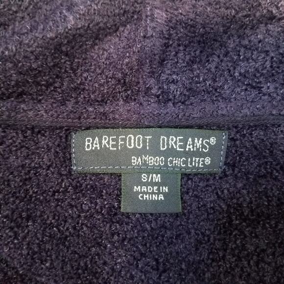 Barefoot Dreams Cozychic Lite Drape Front Calypso Wrap cardigan sz S / M purple - Picture 4 of 8